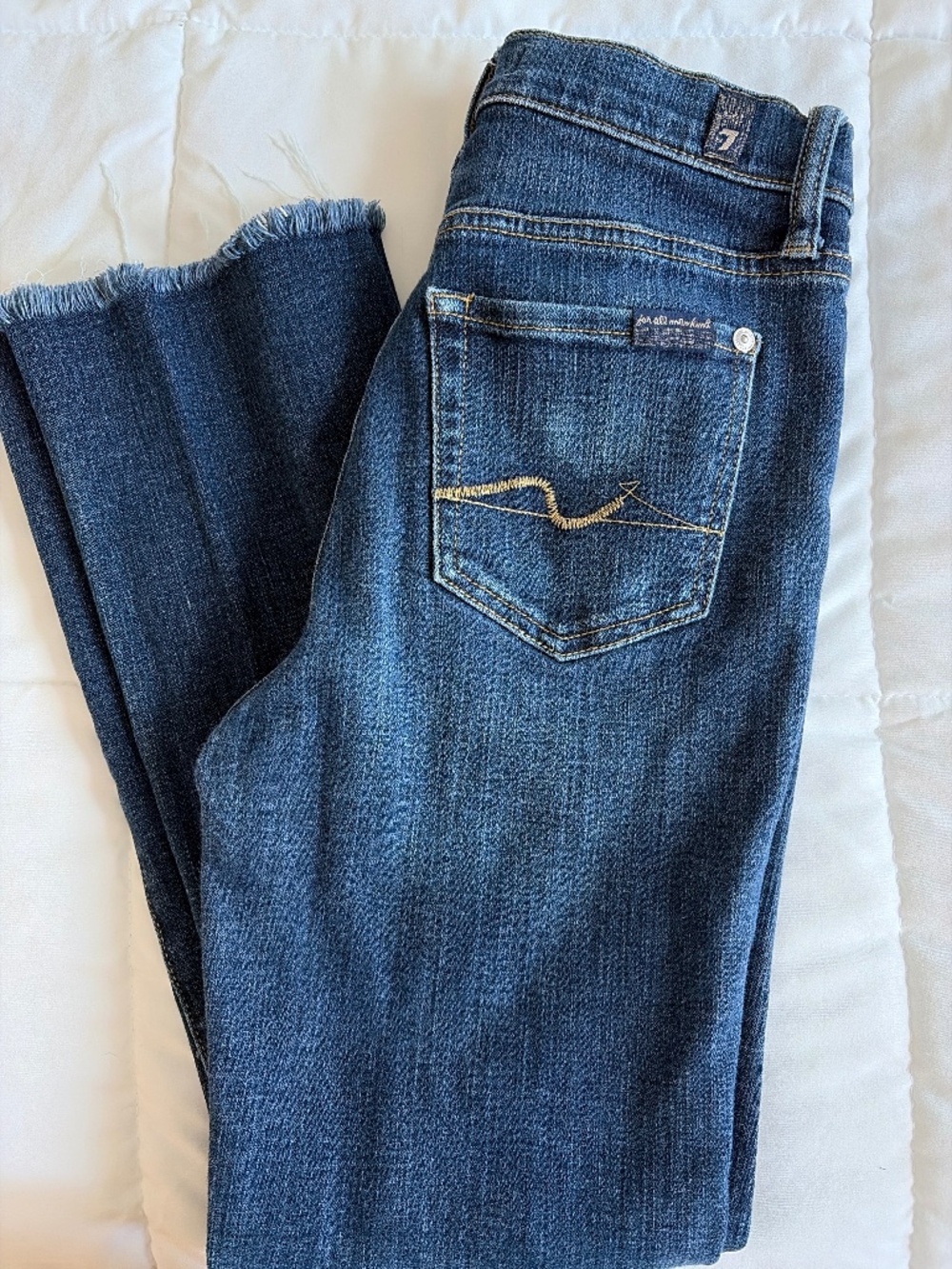 7FAM Women’s High Waist Slim Kick Jean